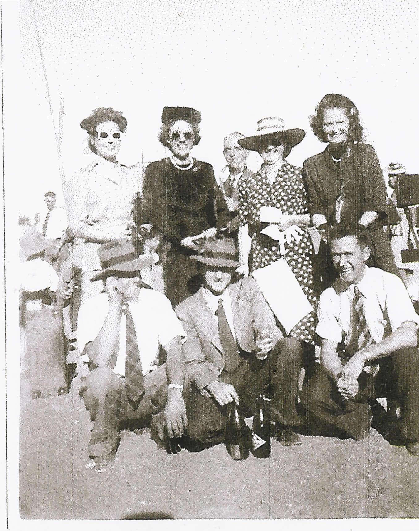Racegoers at Julia Creek Races circa 1940